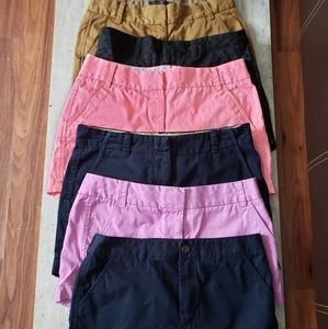 Bundle of FIVE  jcrew short + one skirt Abercrombi